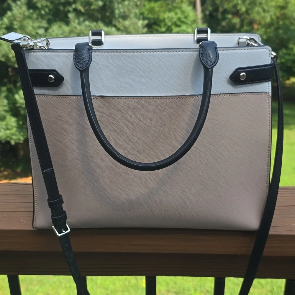 Kate Spade color block satchel - Picture 6 of 11